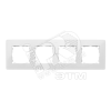 Рамка 4 поста белая Simon 8200640-030