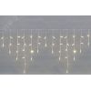Гирлянда светодиодная Бахрома (Айсикл), 2,4х0,6м, 88 LED ТЕПЛЫЙ белый, белый ПВХ, IP65, эффект мерцания, 230В Neon-Night 255-038