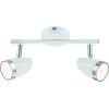Светильник настенно-потолочный спот Kelly 6155-702 светодиодный LED 2 х 4 Вт 3200К поворотный Rivoli Б0054683