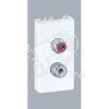 Connect Плата с 2-мя разъёмами RCA (чёрный красный) винты 225х45мм белый Simon K101B-9