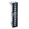 Модульная настенная патч-панель на 12 портов для модулей Keystone Jack с подставкой Hyperline 37788