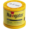 Припой 93 087 NEM-Pos02-61K-2-K200 (ПОС-61, катушка, 2 мм, 200 гр) Navigator Group 93087
