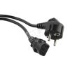 Кабель питания компьютера (Shucko+C13) (3x1.00) 10A угловая вилка 10 м Hyperline 39343