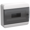 TEKFOR Корпус пластиковый ЩРН-П-12 IP41 черная прозрачная дверь IEK
