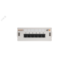 Панель настенная, 6 портов, Кат.6, RJ45/8P8C, неэкран., светло-серая NIKOMAX/NIKOLAN NMC-WP06UE2-GY