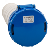 Розетка кабельная 233-63А-6h-220AC-2P+PE-IP67 КЭАЗ 222762