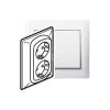 Galea Life Розетка двойная с заземлением white LEGRAND 771030