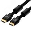 Кабель HDMI 2.0, Ultra HD 19М на 19М, 7.5 м., AL черный нейлон, ферритовые кольца Greenconnect GCR-52193