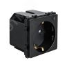 Розетка в рамку умная черная (47х47мм) Sibling Powersocket-1PB(S)