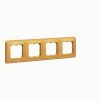 Cariva Рамка 4 поста матовое золото LEGRAND 695993