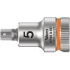 Головка торцевая 8740 B Hex-Plus HF Zyklop со вставкой под внутренний шестигранник DR 3/8 с функцией фиксации крепежа 5 x 35 мм WERA WE-003033