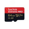 Карта памяти 64GB MicroSD Extreme Pro UHS I, V30, U3, A2, SDXC, 200 МБ/с, Class 10 SanDisk SDSQXCU-064G-GN6MA