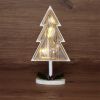 Фигурка деревянная с подсветкой Ёлка на подставке 14,5х5х30 см Neon-Night 504-028