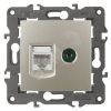 Розетка RJ45+TV, Эра Elegance, шампань, 14-3110-04 ЭРА Б0034317