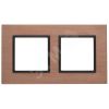 Рамка на 2 поста, металл, Эра Elegance, медь+антр, 14-5202-14 ЭРА Б0034550
