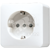 Розетка штепсельная SCHUKO накладная 16A 250V белая JUNG 620AWW