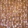 Гирлянда светодиодная Дождь 1.5х1.5 м 144 LED, прозрачный ПВХ, с контроллером, холодное белое свечение Neon-Night 235-035