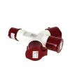 Розетка кабельная 16А 2Р+Е трехлучевая IP44 переносная 220В 1013 EKF ps-1013-16-220