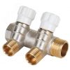Коллектор 1' х 2 выхода 3/4' НР с вентилями MVI MM.402.0605