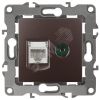 Розетка комбинированная RJ45+TV, Эра12, бронза, 12-3110-13 ЭРА Б0027448