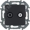 Розетка TV/SAT звезда  INSPIRIA антрацит Daccord/Legrand 673883