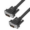Кабель SVGA 15M на 15M, 1 м., черный, позолоченные контакты Greenconnect GCR-VM2VM1-1.0m