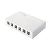 Коробка настенная 6-портовая под UTP модули Keystone белая Eurolan 12B-00-06WT