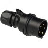 Вилка кабельная 32А/400V/3P+N+E/IP44, черная PCE 025-6x