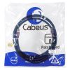 Патч-корд S/FTP, категория 8 (40G, 2000 MHz), 2xRJ45/8p8c, экранированный, синий, LSZH, 2 м Cabeus PC-SSTP-RJ45-Cat.8-2m-LSZH
