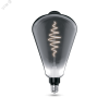 Лампа светодиодная филаментная LED 8.5 Вт 165 лм 1800К AC185-265В E27 ST164 теплая серая колба Black Filament Gauss Gauss 157802005