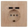 Розетка P+E Schuko со шторками, 16А-250В + 2хUSB 5В-2,1А, IP20, СУ, Plano, ссосна, 1-410-11 ЭРА Б0043252