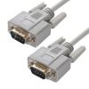 Кабель 0-модемный COM RS-232 9M на 9M, 5 м., серый Greenconnect GCR-DB902-5m