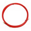 Протяжка кабельная (мини УЗК в бухте), стеклопруток, d=3.5 мм 15 м красная REXANT 47-1015
