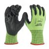 Перчатки защитные Hi-Vis Cut level (Хай Виз Кат Левел) 5/E, L/9 Milwaukee 4932479933