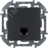 Информационная розетка RJ 45 категория 6 UTP INSPIRIA антрацит Daccord/Legrand 673833