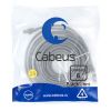 Патч-корд U/UTP, категория 6, 2xRJ45/8p8c, неэкранированный, серый, LSZH, 10м Cabeus PC-UTP-RJ45-Cat.6-10m-LSZH