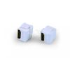 Вставка Keystone Jack проходной адаптер HDMI Type A 90град. ROHS белая Hyperline 247402