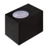 Светильник фасадный ДБУ GU10 без ламп корпус поликарбонат черный квадрат односторонний IP65 JazzWay 5039971