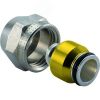 Адаптер зажимной Uni-X MLC 20x2,25-3/4'ВР евроконус, латунный Usystems 1135972