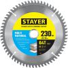 Диск пильный по алюминию, супер чистый рез MULTI MATERIAL 230х32/30мм 64Т STAYER 3685-230-32-64
