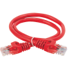 ITK Коммутационный шнур (патч-корд) кат.5E UTP PVC 10м красный