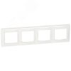 VALENA Рамка 4 поста горизонтальная белая Daccord/Legrand 694255