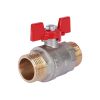Кран шаровой 1 НР/НР, ручка бабочка Rommer RBV-0007-0410225