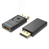 Адаптер переходник DisplayPort 20M на HDMI F 4K, контакты позолоченные Vention HBMB0