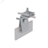 Фальцевый держатель H70 мм для прутка D 5-10 мм INOX304 КМ-профиль MA0213