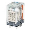 Промежуточное реле, 4 перекидных контакта 6А, 220В (DC), блокируемая кнопка проверки, светодиод Релеон RP434922005