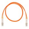 Шнур оптический коммутационный (патч-корд), LC-LC, дуплекс (duplex) OM2, нг(А)-HF, оранжевый, 10 м Datarex DR-220057