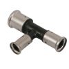Тройник пресс 20х20х16 переходной, ПВДФ Henco 11PK-202016
