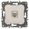Розетка RJ45, Эра Elegance, сл.кость, 14-3107-02 ЭРА Б0034303