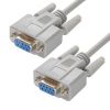 Кабель сединительный COM RS-232 9Fна 9F, 4 м., серый Greenconnect GCR-DB9CF2F-4m